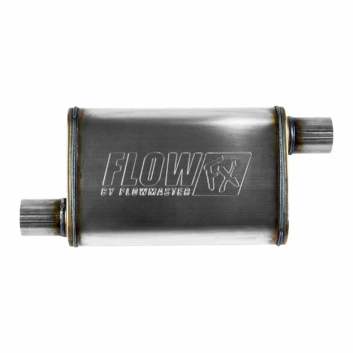 Muffler Flow FX 2.25_ Offset In_2.25_ Offset Out SS Moderate